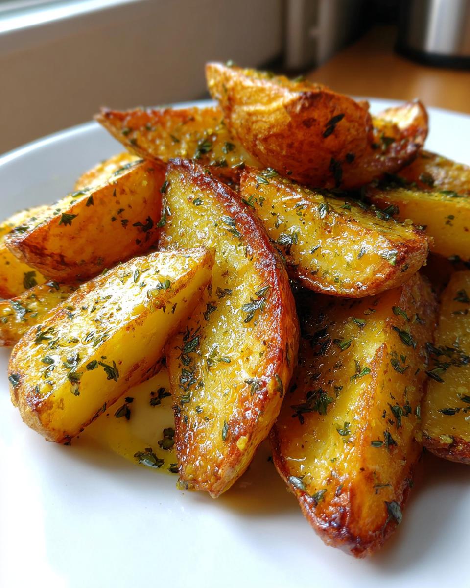 Air Fryer Greek Lemon Potatoes