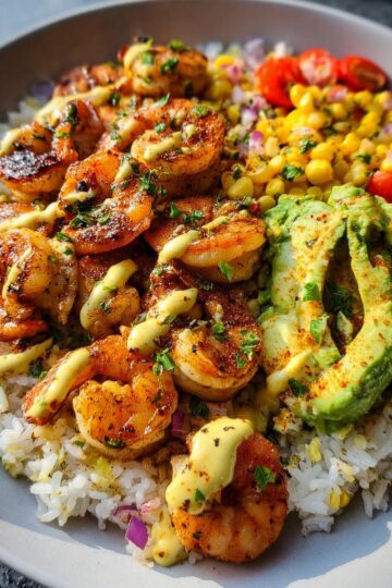 Amazing 1 shrimp bowl in 25 minutes