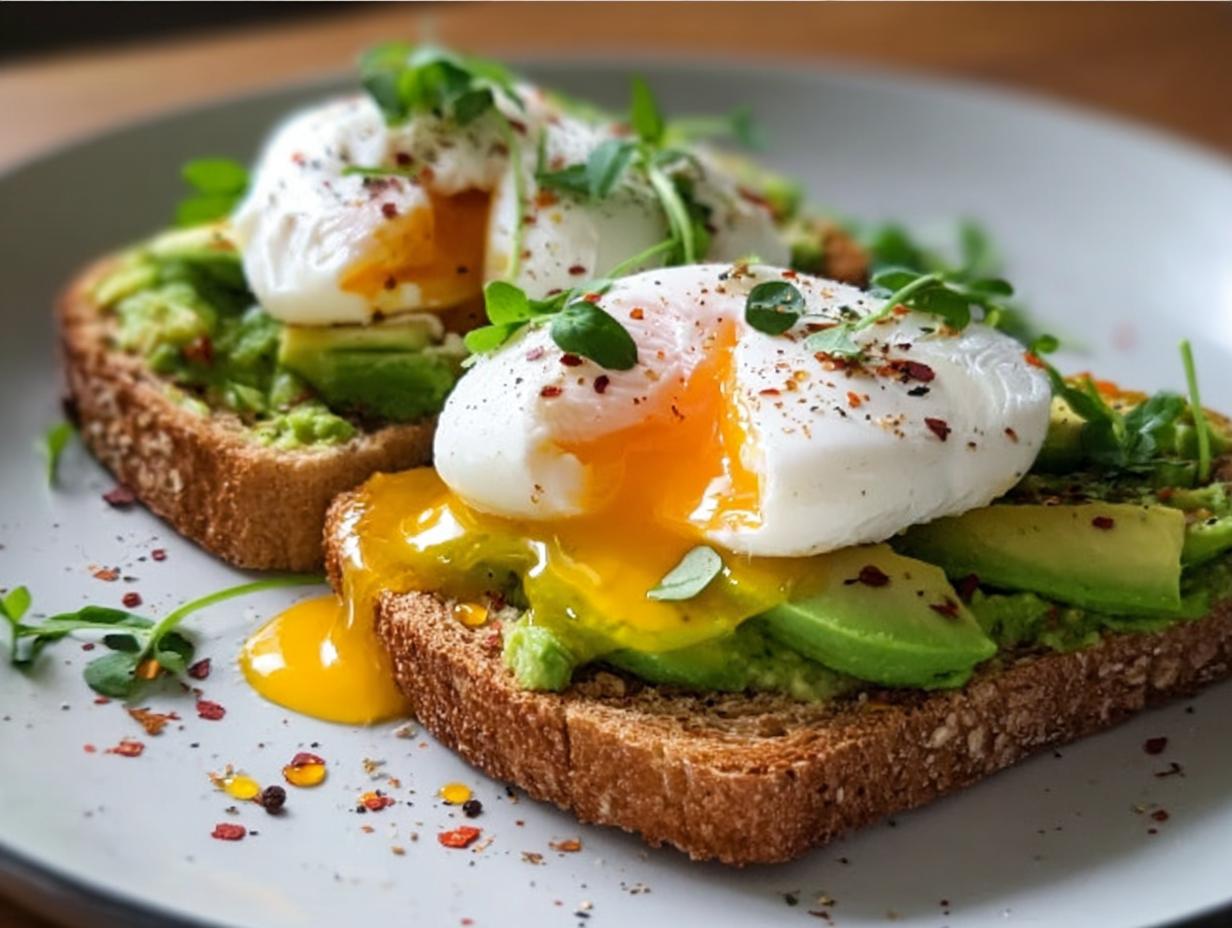 Avocado Toast with Poached Egg - detail 1