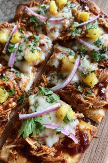 BBQ Chicken Pineapple Flatbread
