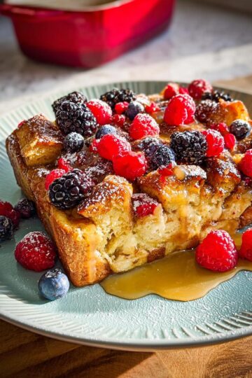 Best Eggnog Bread Pudding