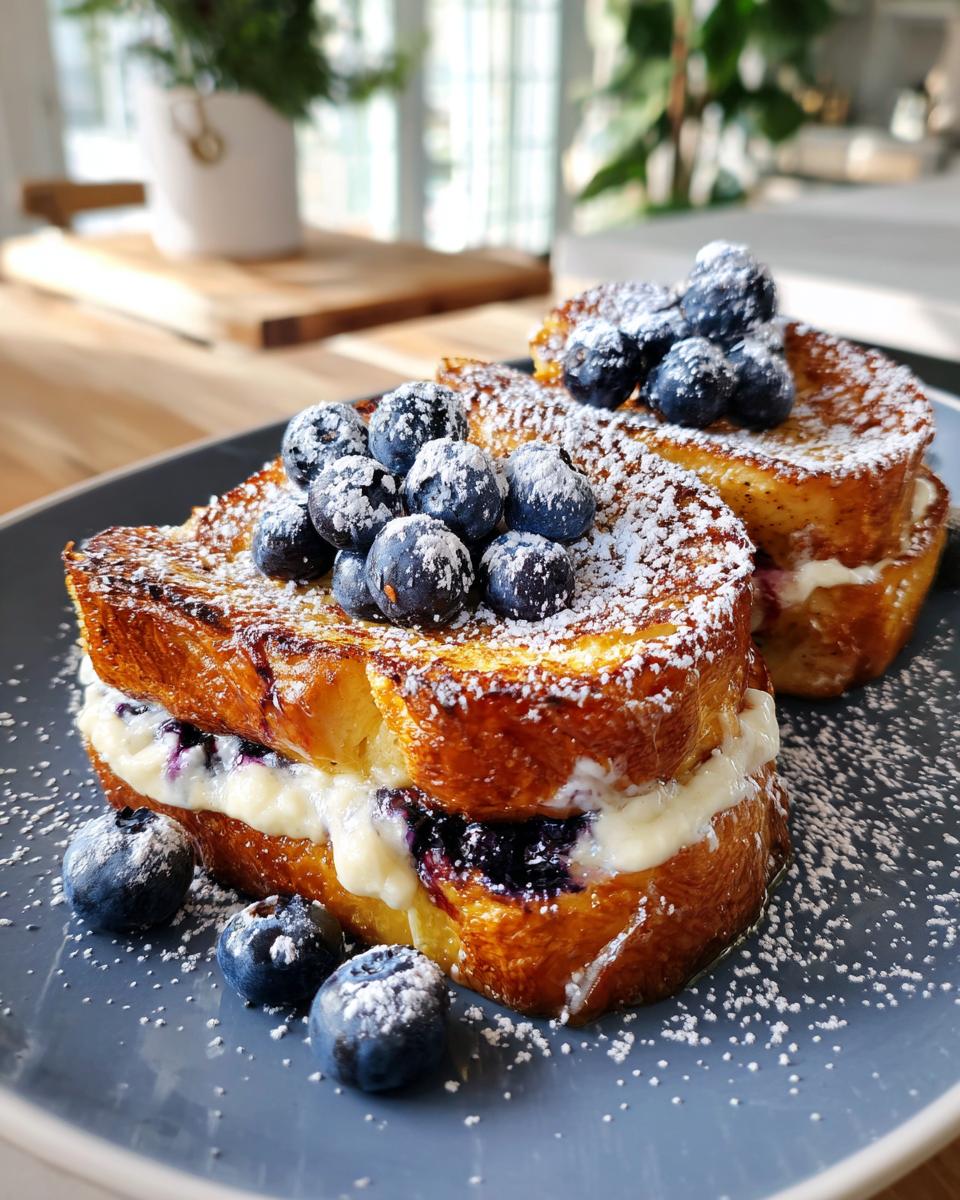 Blueberry Cheesecake Stuffed French Toast - detail 1