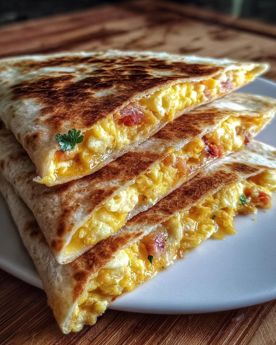 Breakfast Quesadilla with Eggs & Cheese - detail 1