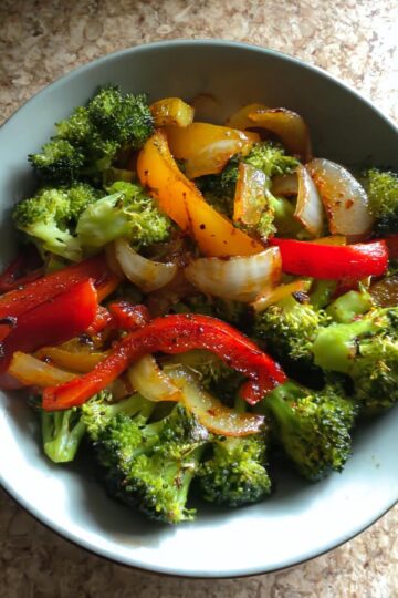 Broccoli, Peppers, and Onion Sauté