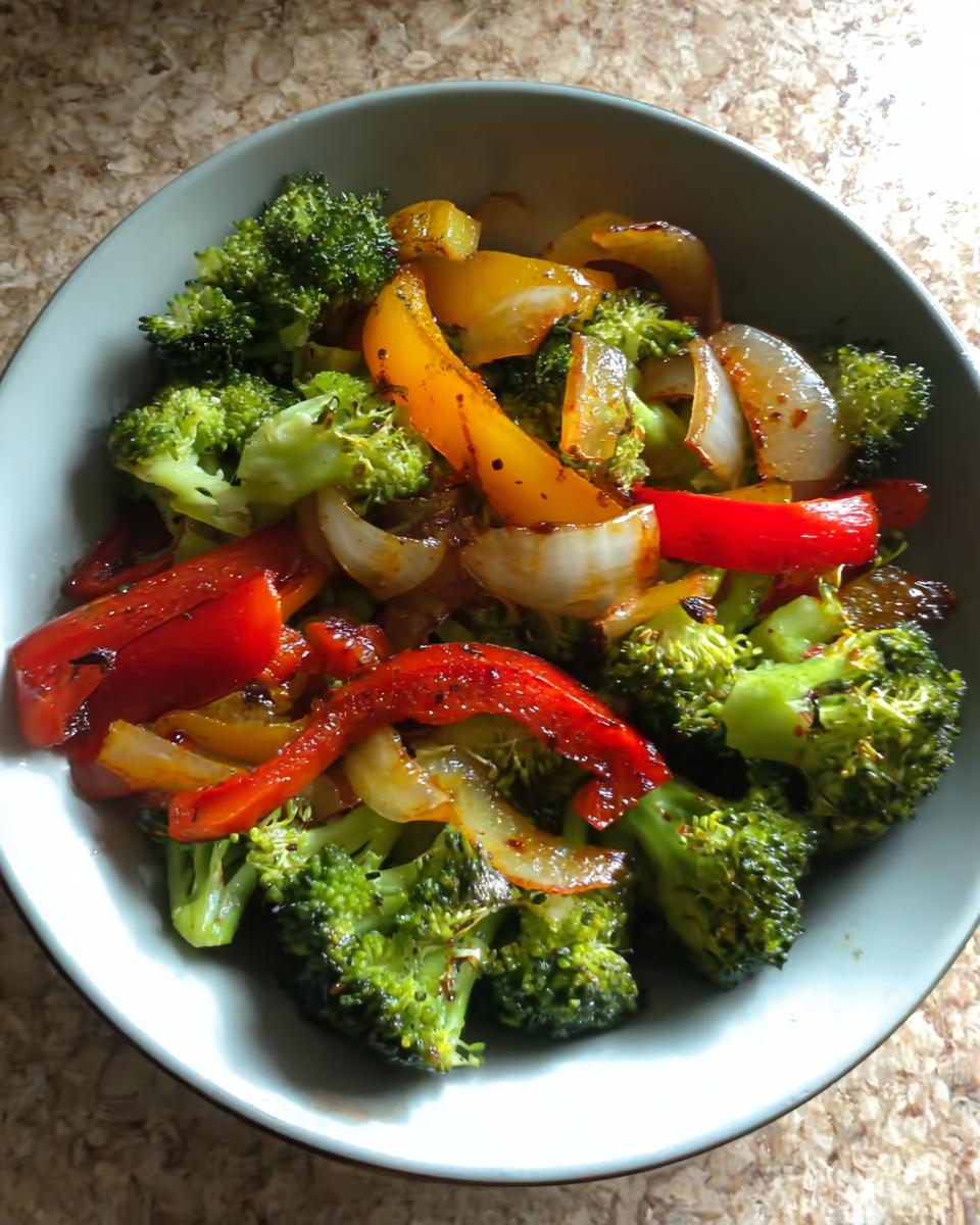 Broccoli, Peppers, and Onion Sauté