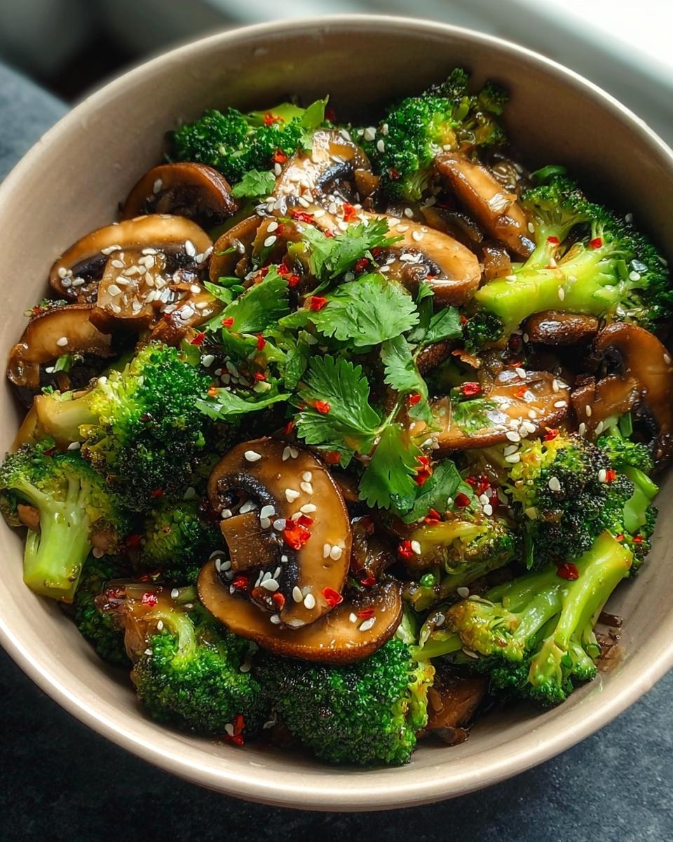 Broccoli and Mushroom Stir-Fry