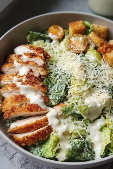 Caesar Salad Chicken Rice Bowl