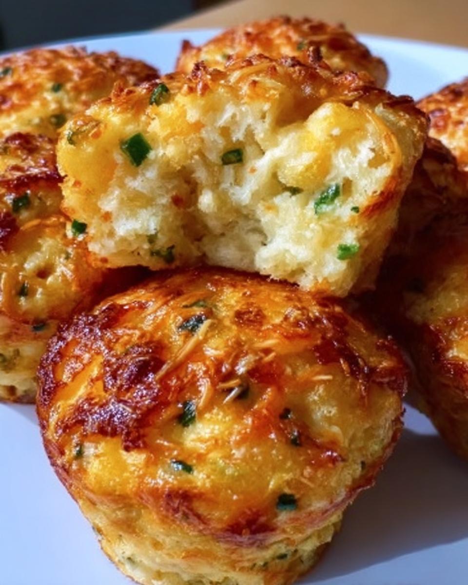 Cheesy Mashed Potato Muffins with Eggs
