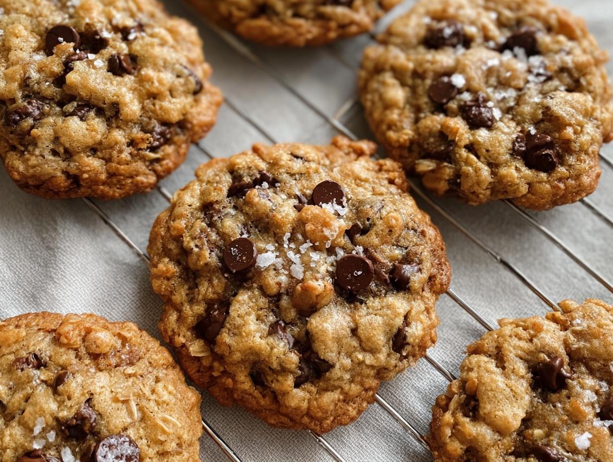 Chewy Oatmeal Chocolate Chip Cookies
