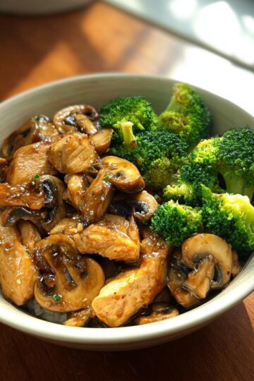 Chicken and Mushroom Stir-Fry