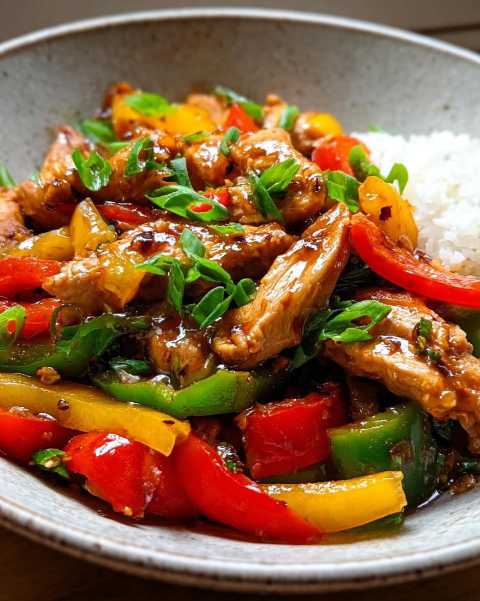 Chicken and Peppers Stir-Fry - detail 1