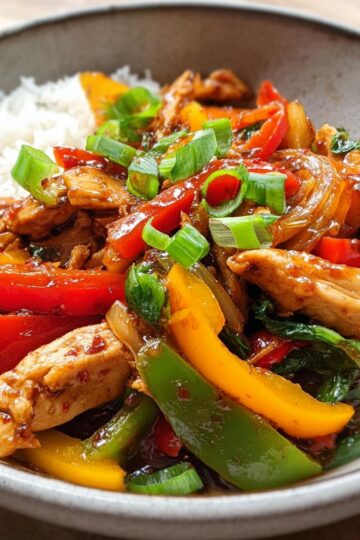 Chicken and Peppers Stir-Fry