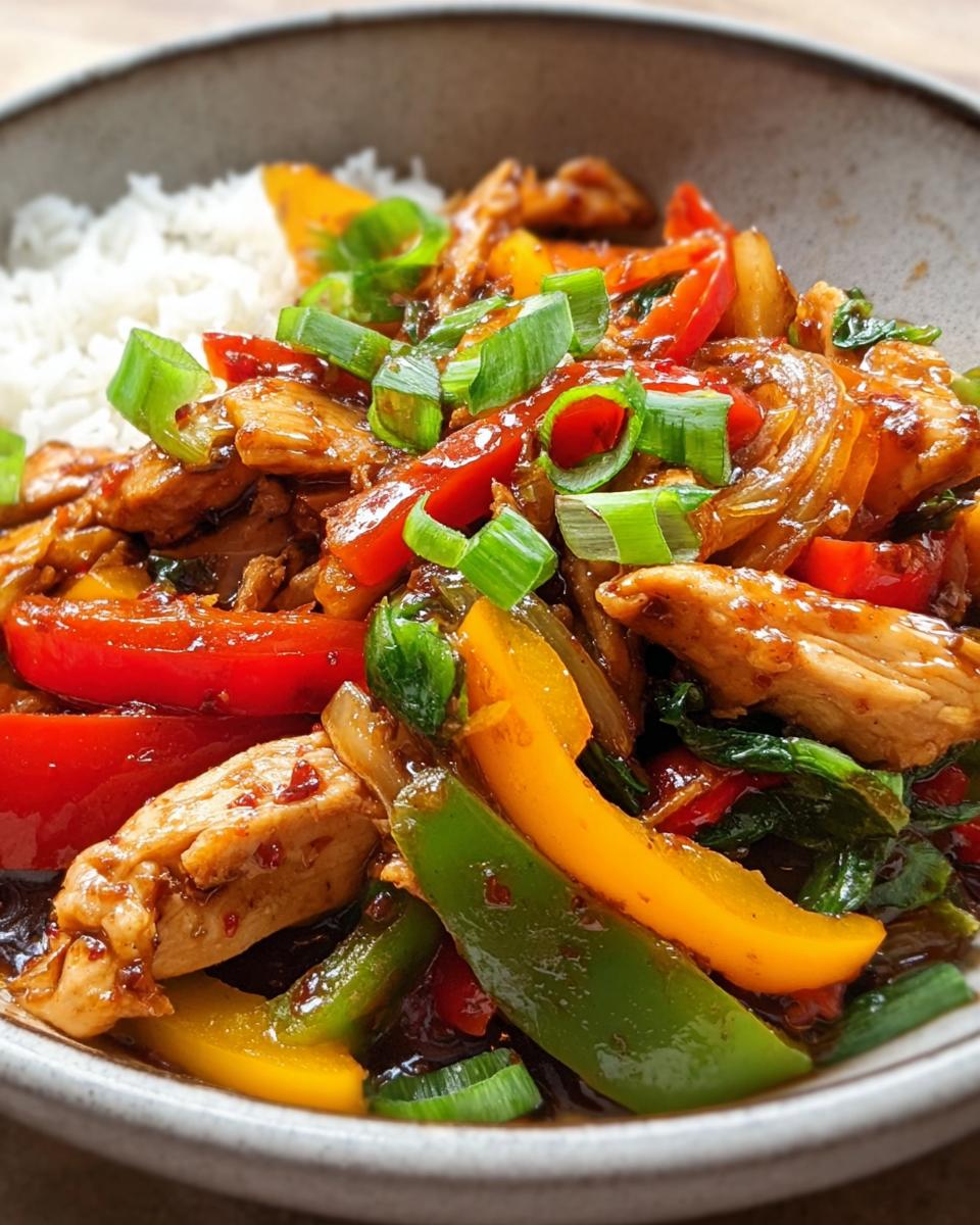 Chicken and Peppers Stir-Fry