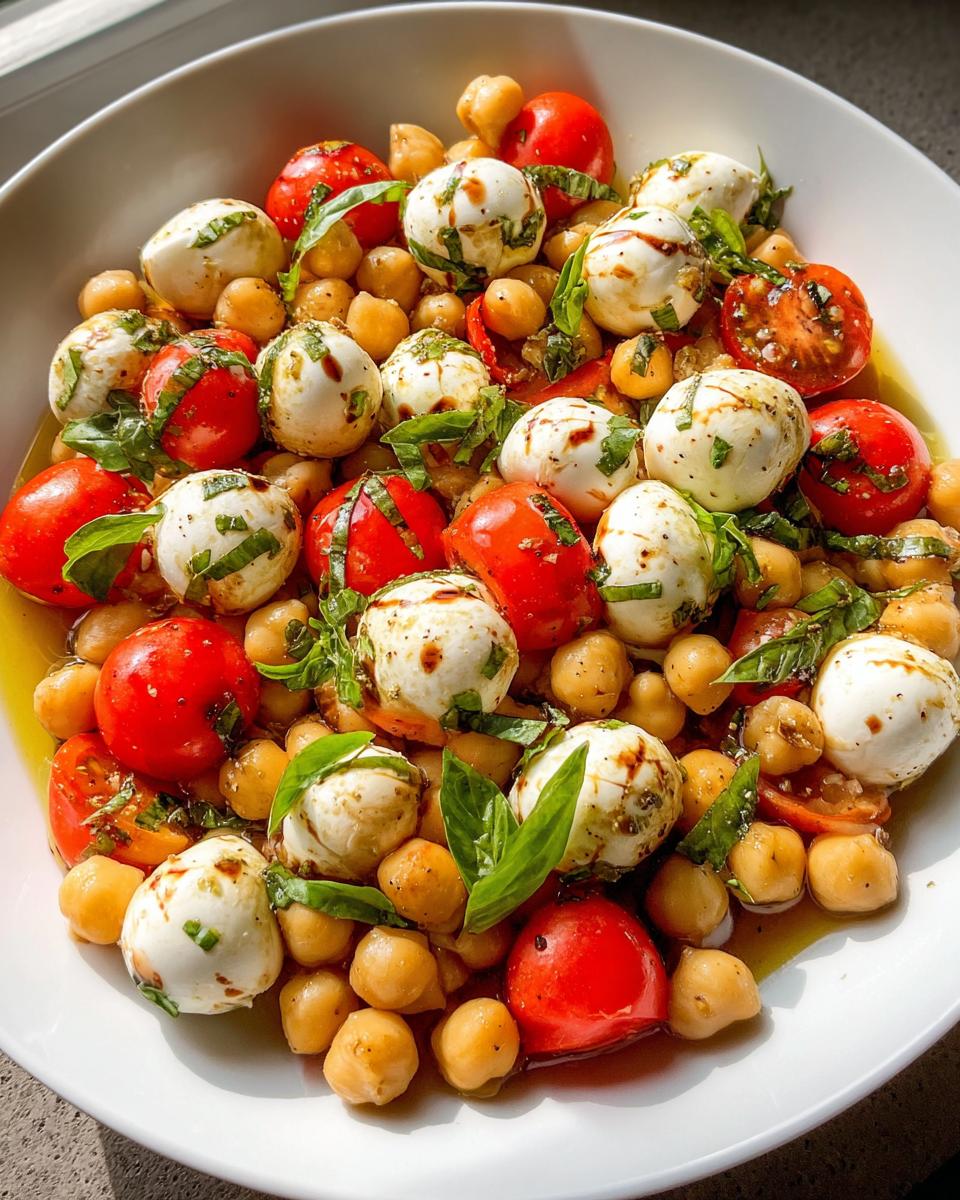 Chickpea Caprese Salad - detail 1