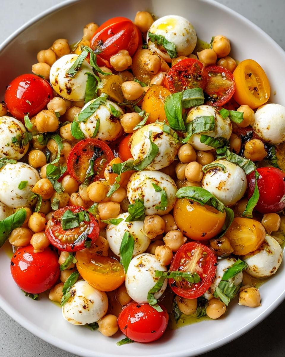 Chickpea Caprese Salad