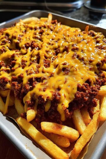 Chili Cheese Fries Bake