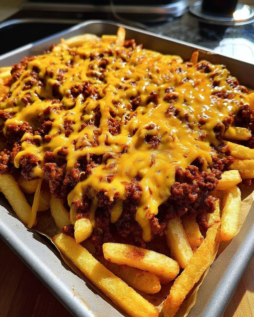 Chili Cheese Fries Bake
