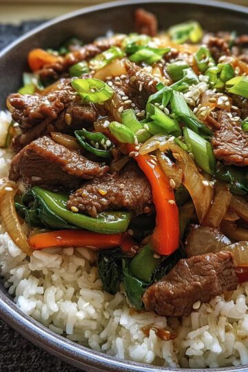 Chinese Beef and Onion Stir Fry