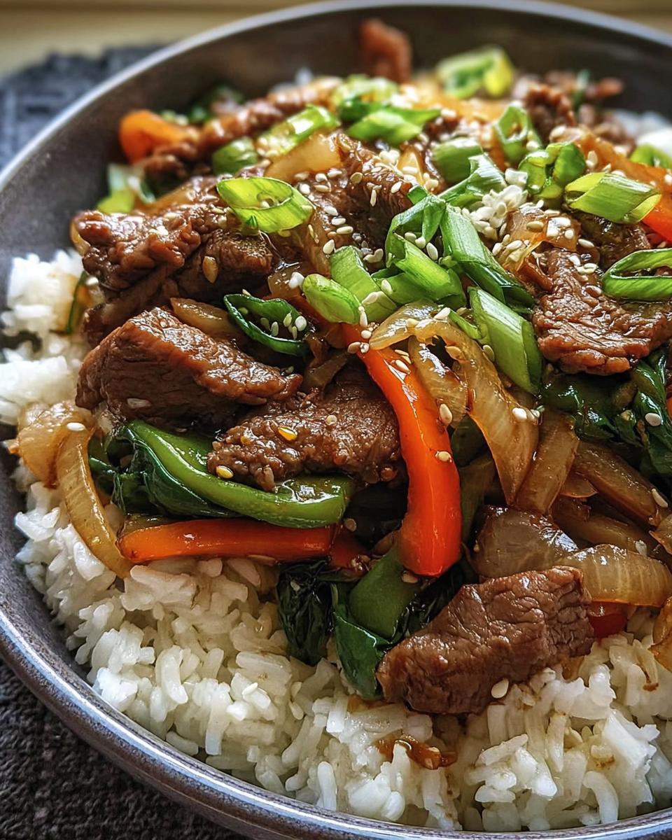 Chinese Beef and Onion Stir Fry