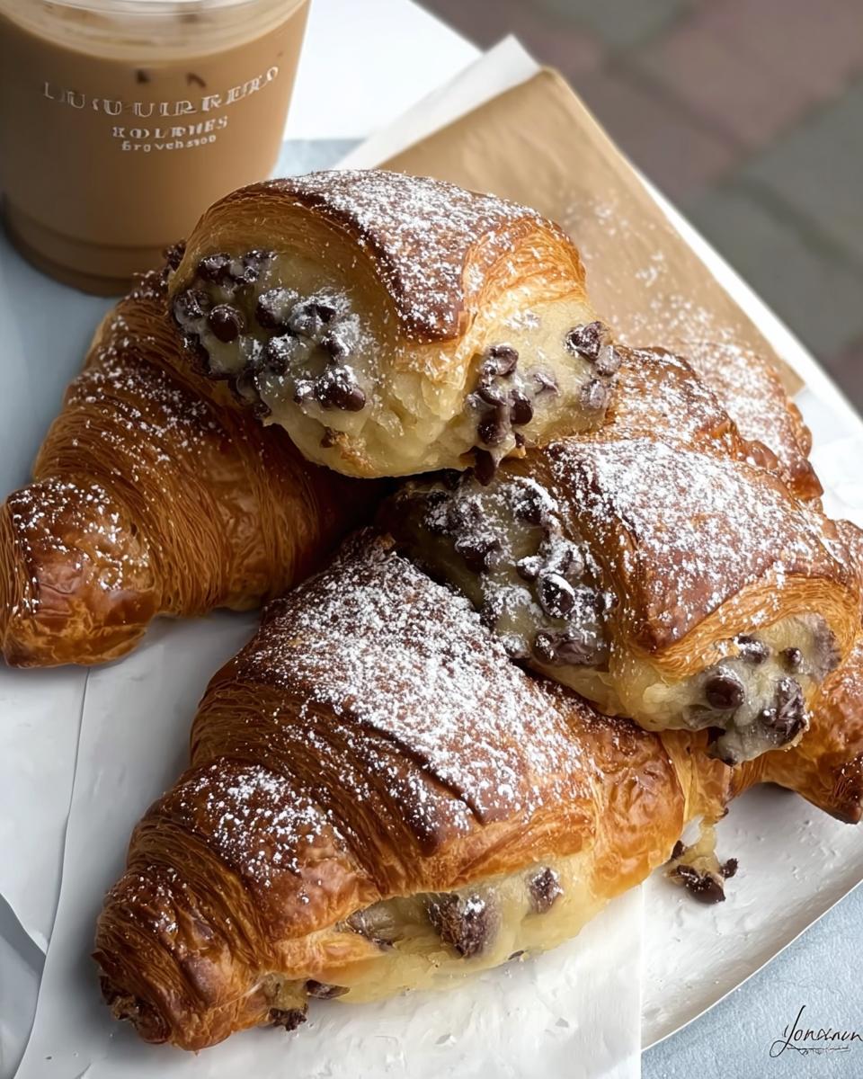 Chocolate Chip Cookie Dough Croissants (The "Crookie")