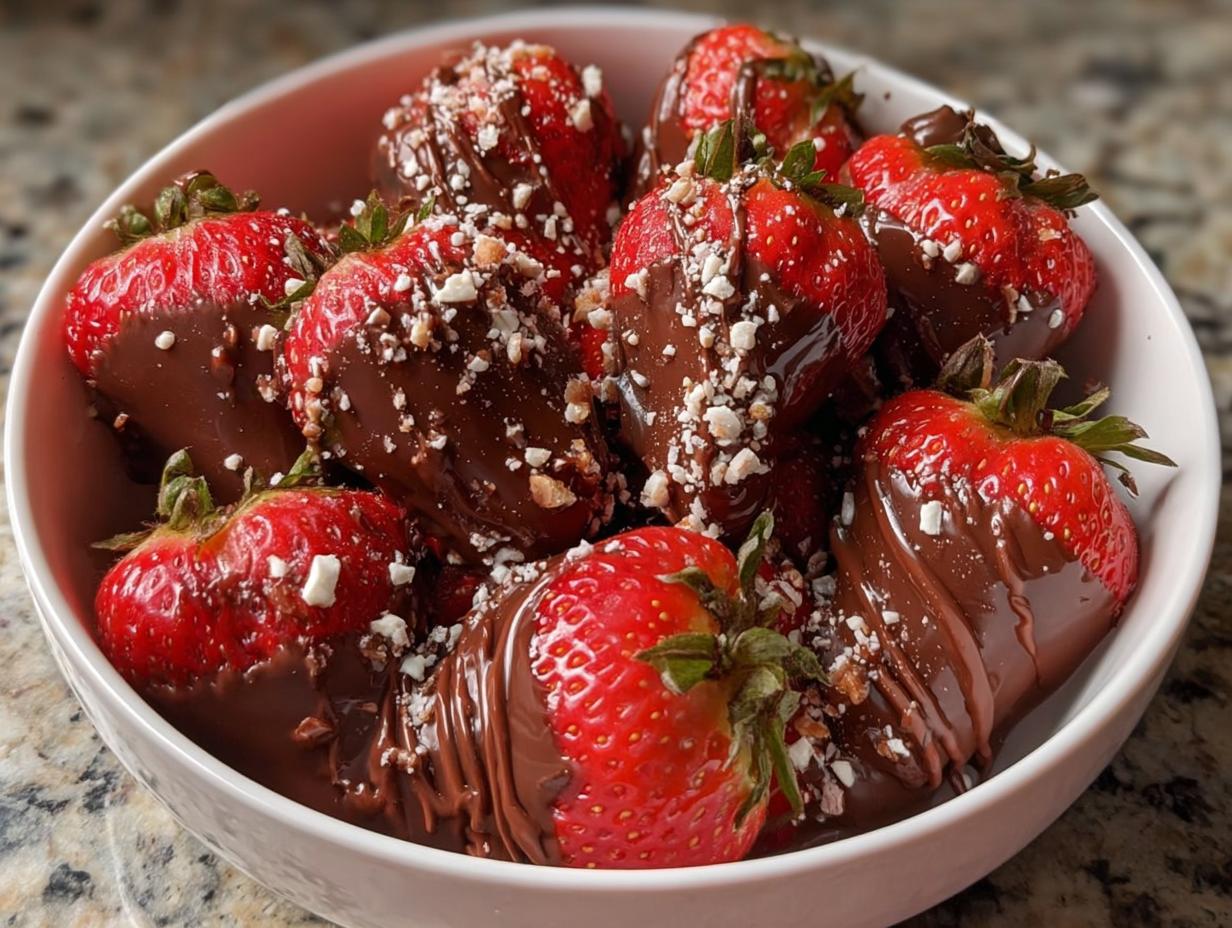 Chocolate Covered Strawberries Bowl