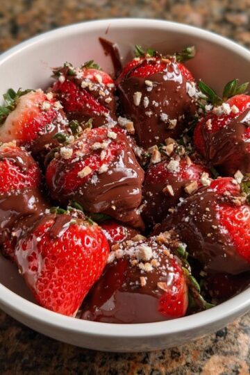 Chocolate Covered Strawberries Bowl