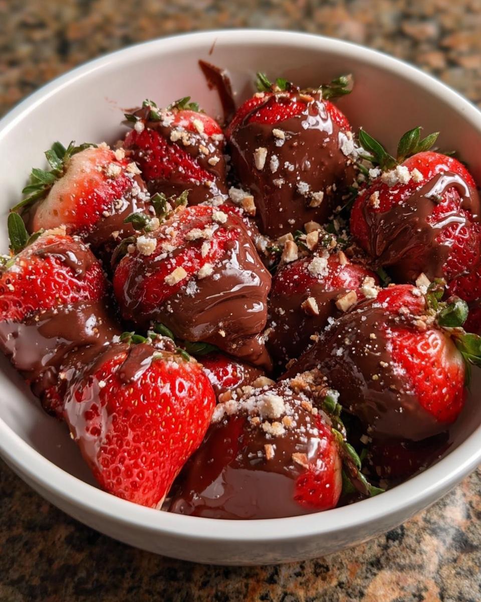 Chocolate Covered Strawberries Bowl