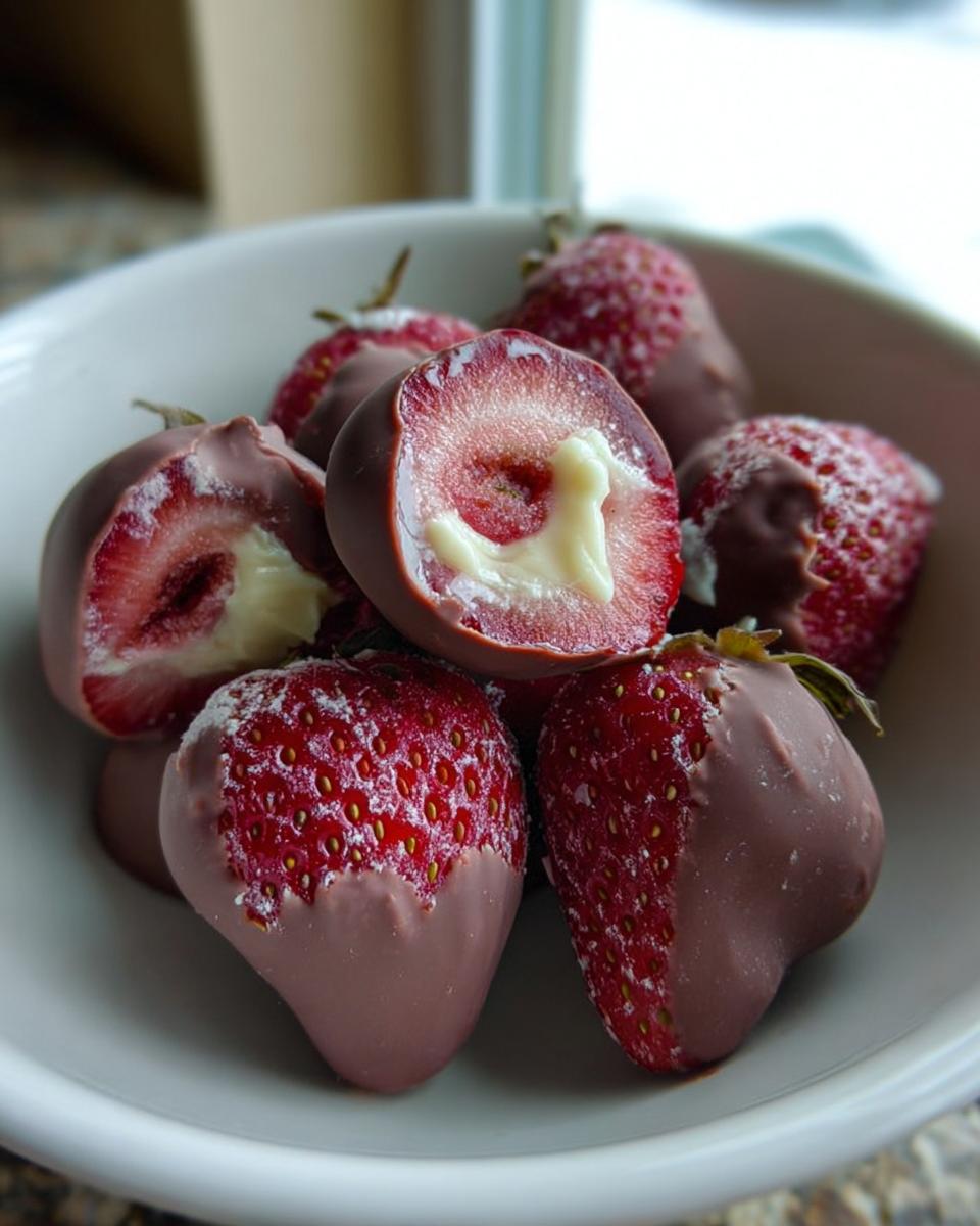 Chocolate Covered Strawberry Bites