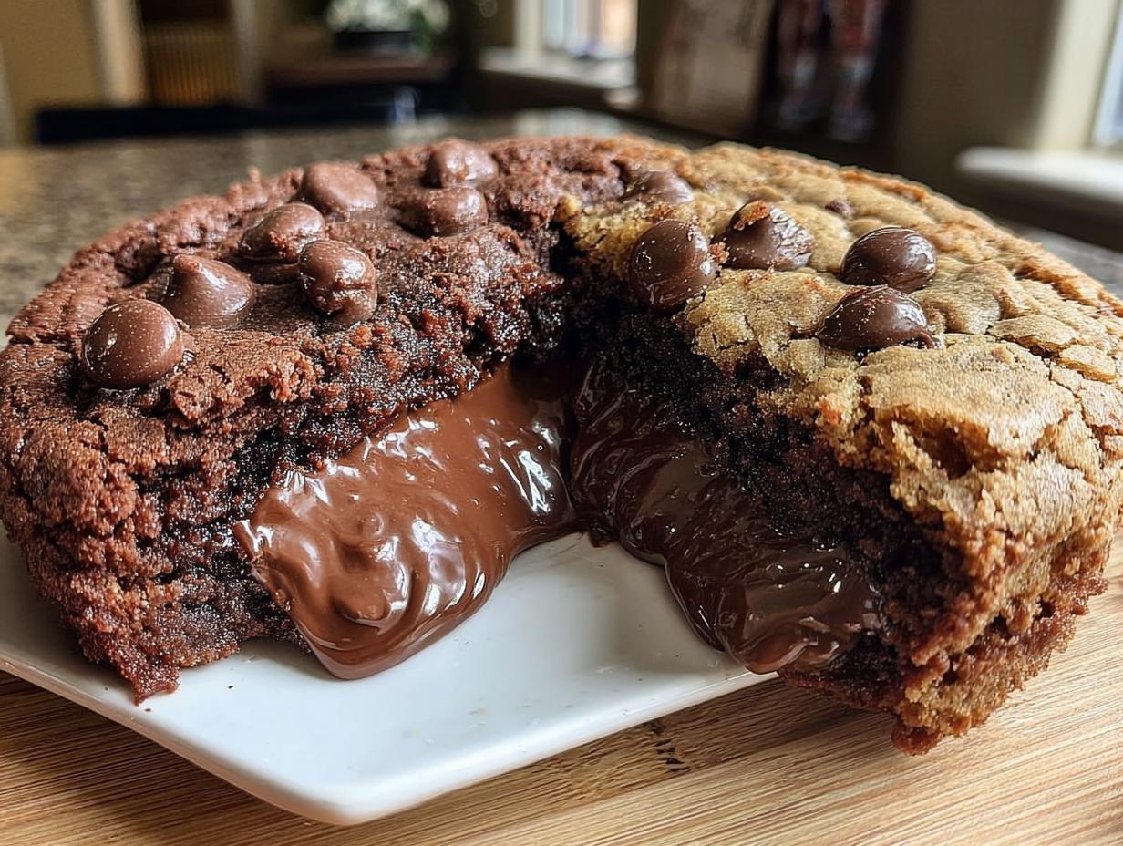 Chocolate Lava Cookie Cake