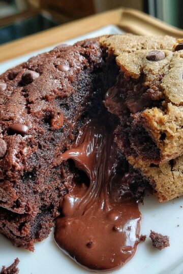 Chocolate Lava Cookie Cake