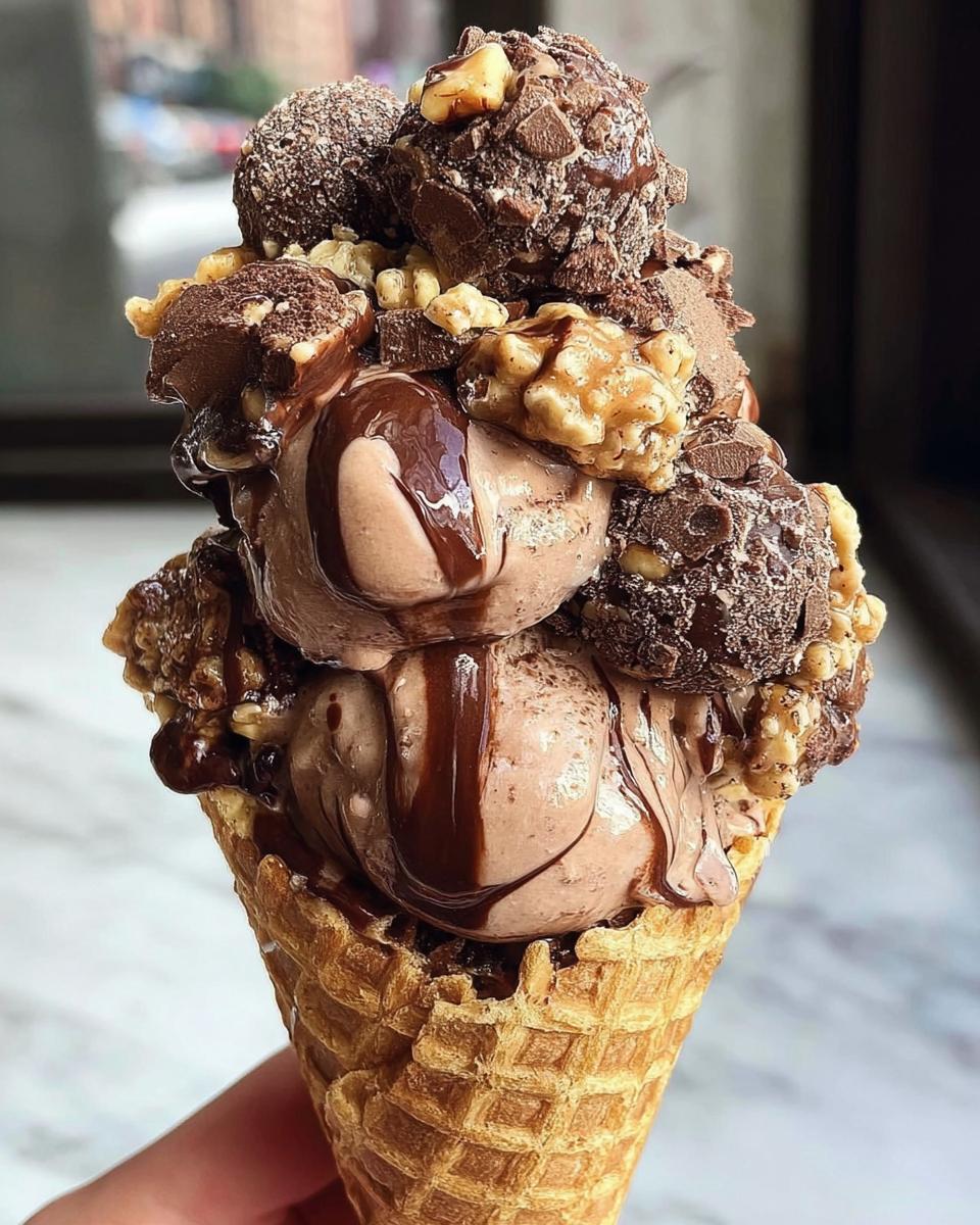 Chocolate Overloaded Ice Cream Cone