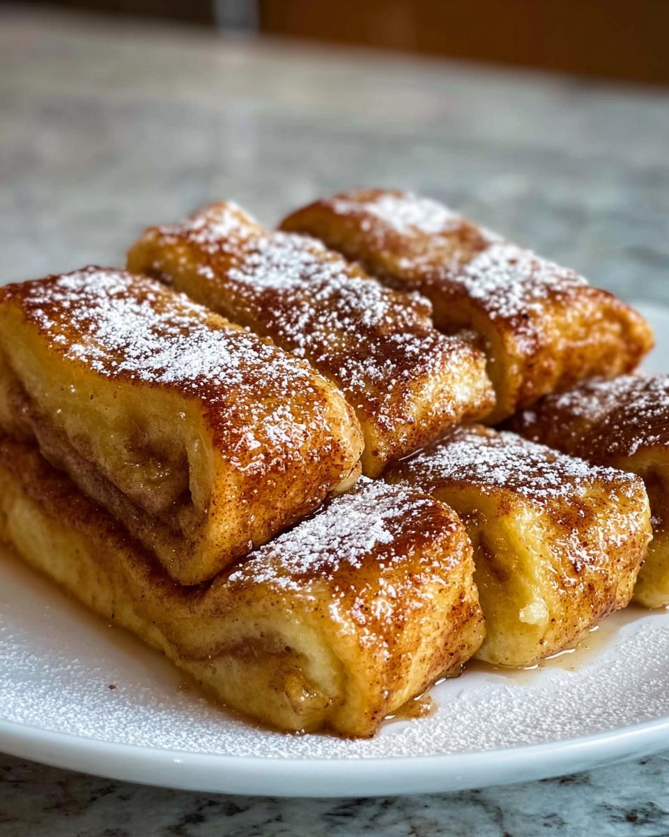 Cinnamon Roll French Toast Roll-Ups