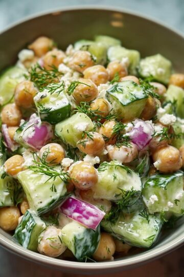 Creamy Chickpea Salad for a Quick Lunch