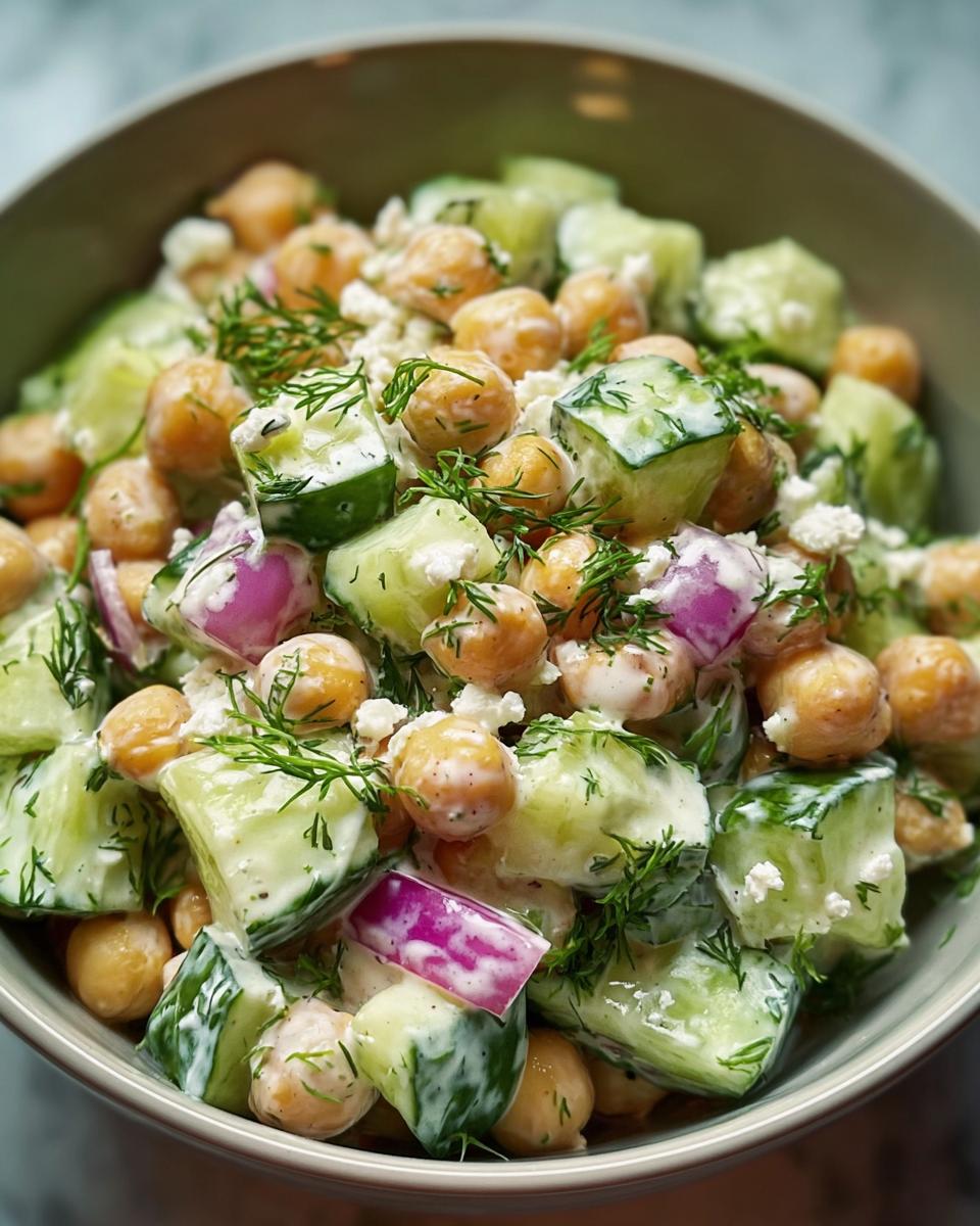 Creamy Chickpea Salad for a Quick Lunch