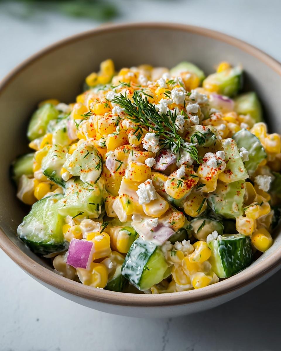 Creamy Cucumber Street Corn Salad - detail 1