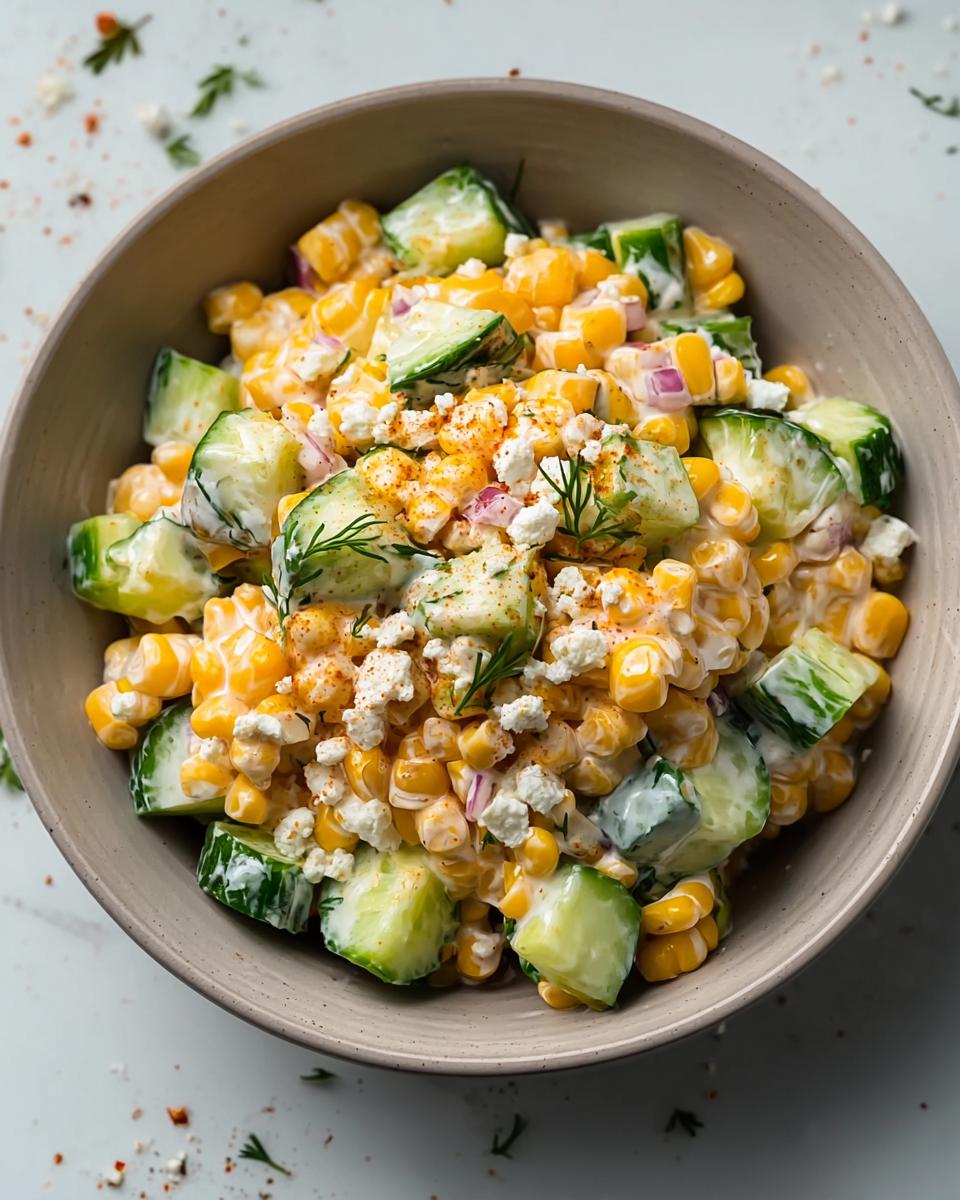 Creamy Cucumber Street Corn Salad