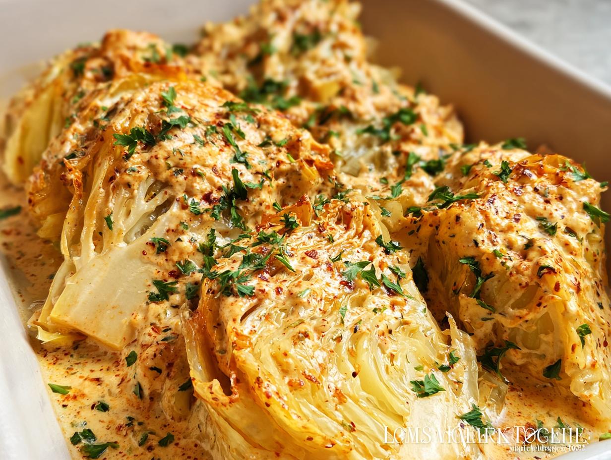 Creamy Garlic Butter Melting Cabbage - detail 1