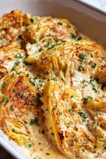 Creamy Garlic Butter Melting Cabbage