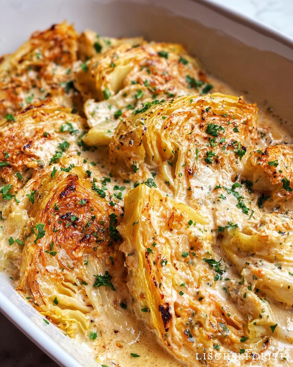 Creamy Garlic Butter Melting Cabbage