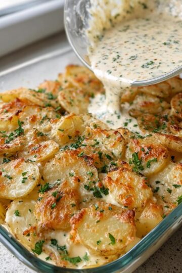 Creamy Parmesan Oven-Baked Potatoes