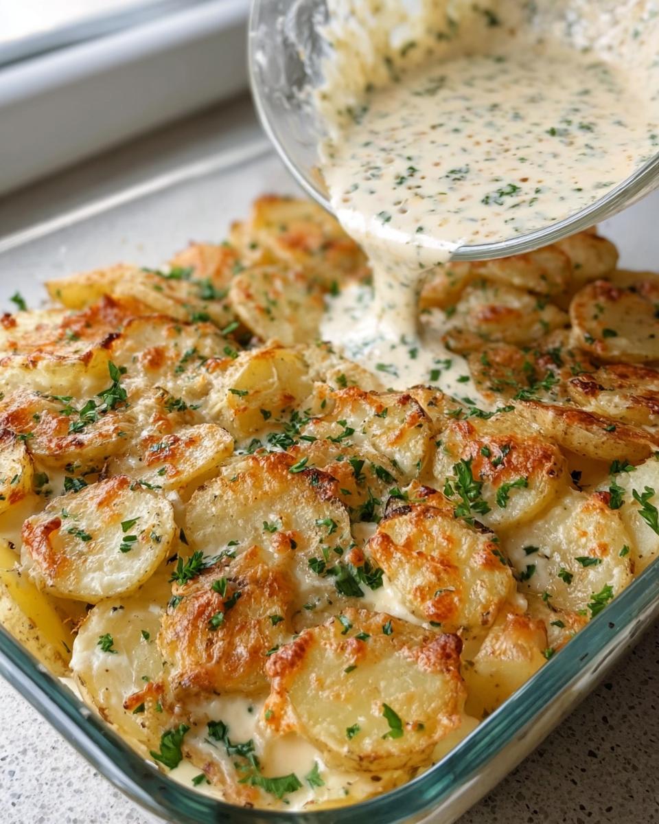 Creamy Parmesan Oven-Baked Potatoes