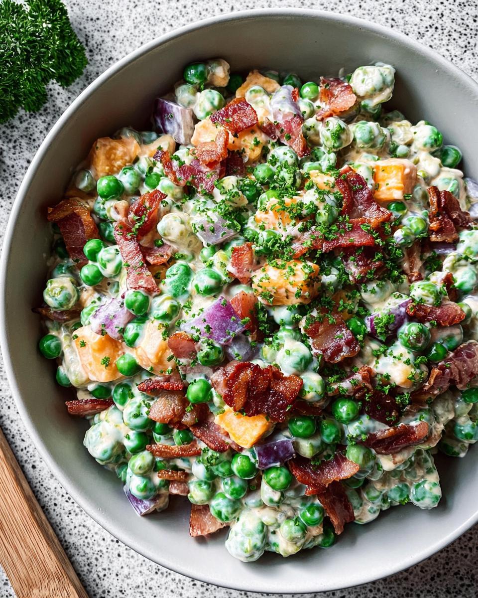 Creamy Pea Salad (Spring Salad)