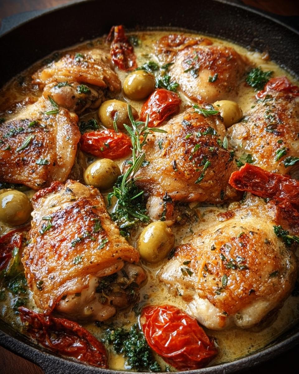Creamy Tuscan Olive Chicken