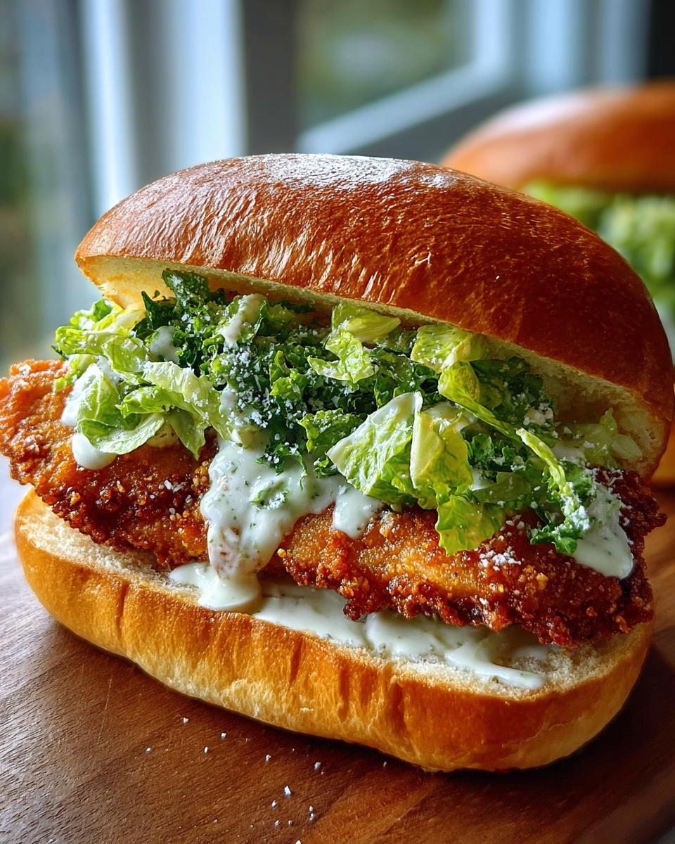 Crispy Chicken Caesar Sandwich