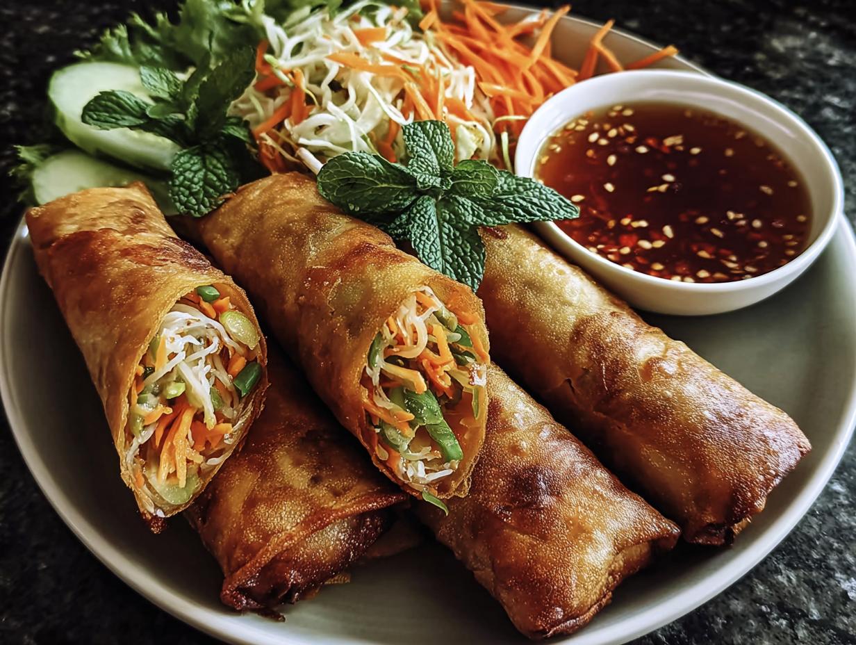 Crispy Rice Paper Spring Rolls - detail 1