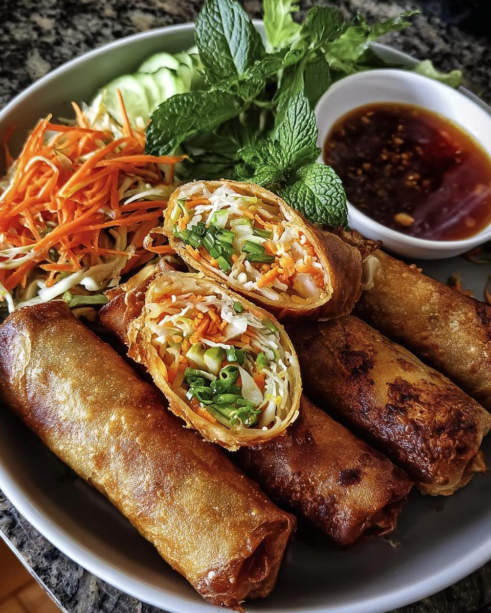 Crispy Rice Paper Spring Rolls