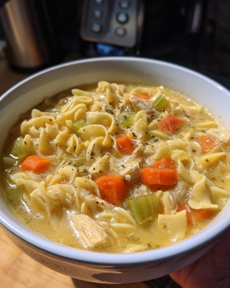Crockpot Creamy Chicken Noodle Soup