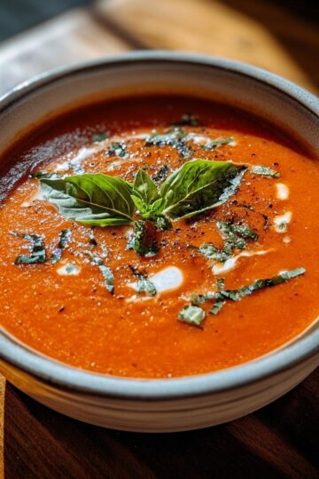 Crockpot Tomato Basil Soup