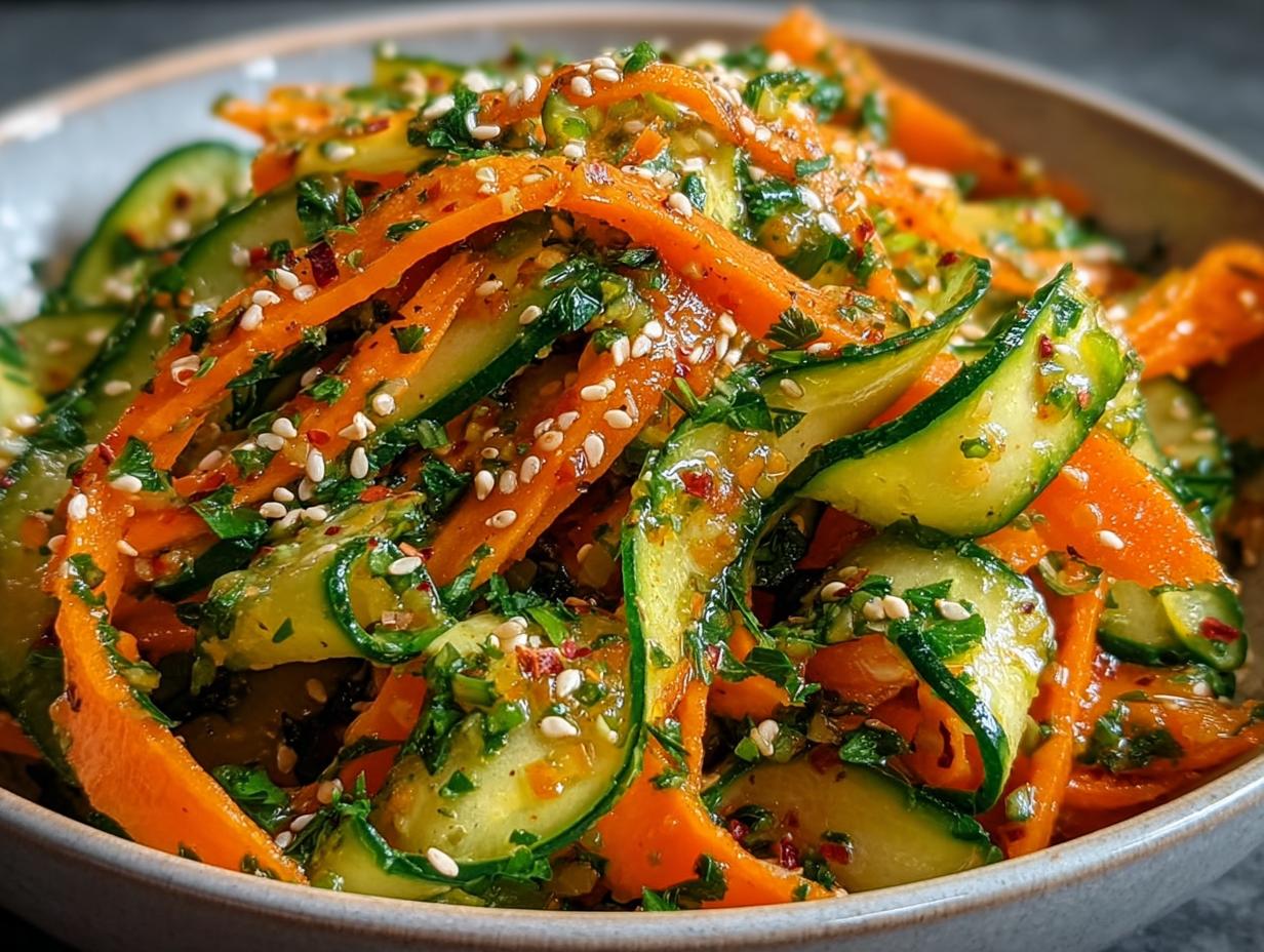 Cucumber Carrot Salad - detail 1