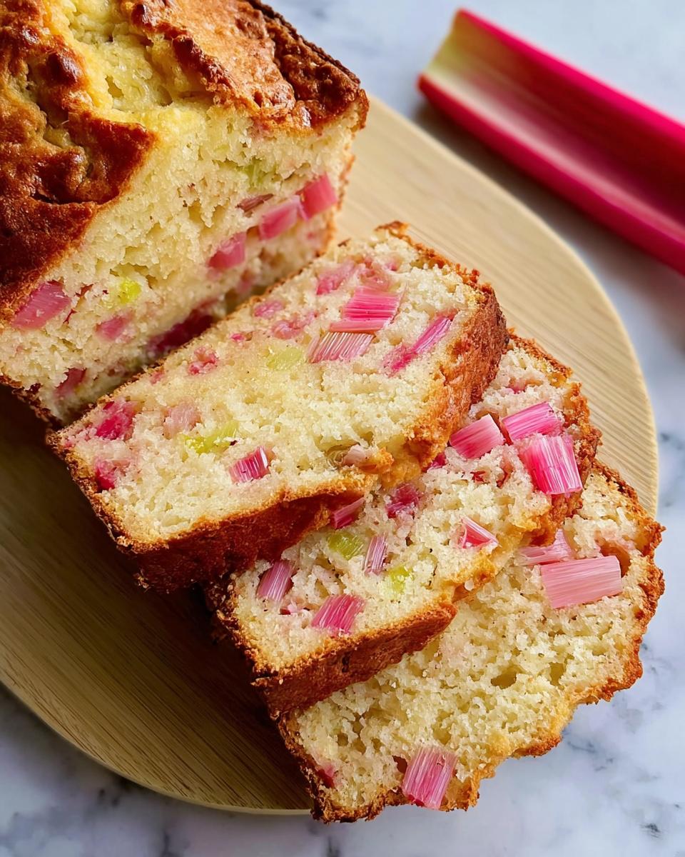 Delicious Lemon Rhubarb Bread